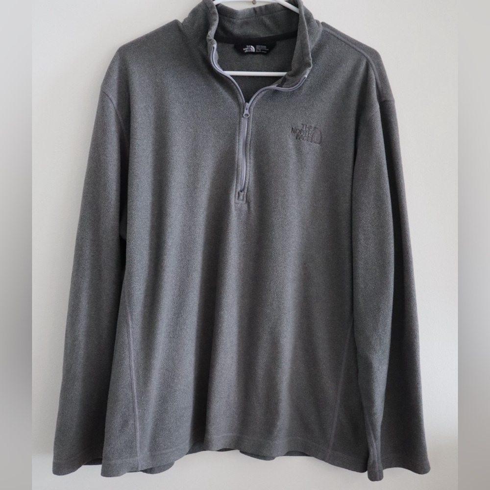 The North Face Gray Zip Up Sweater